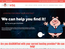 Tablet Screenshot of hosthog.com